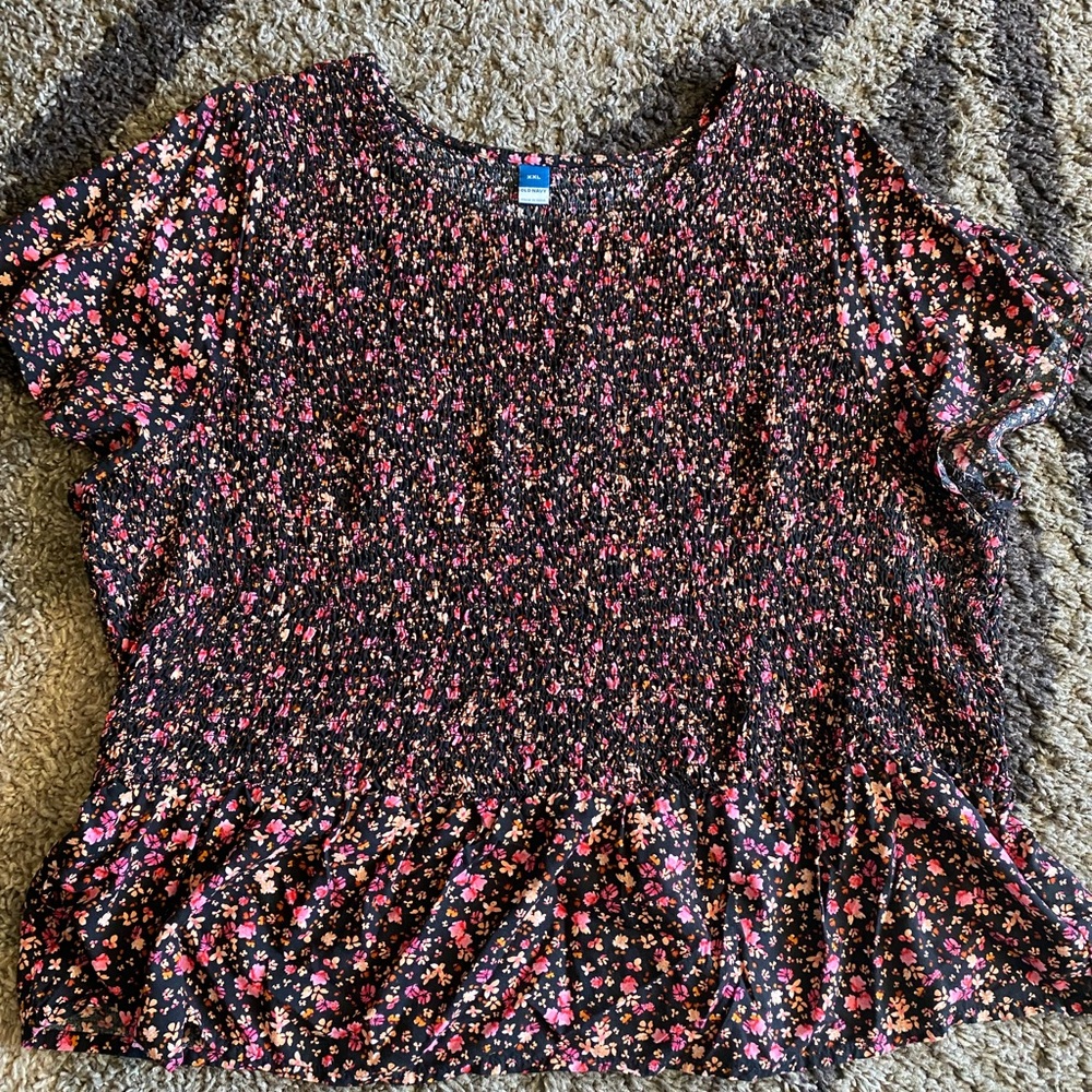 Smocked Peplum Style top